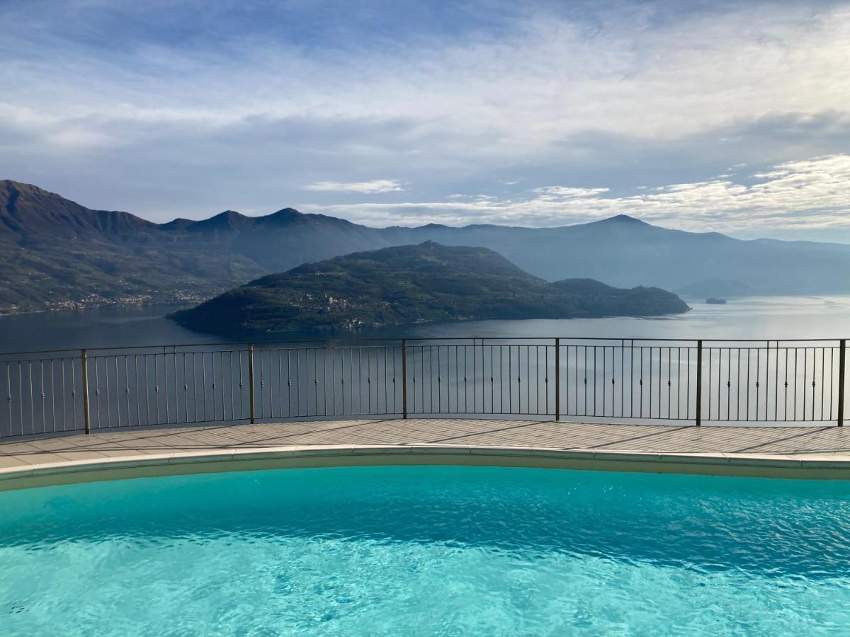Appartamento Grande Terrazza Vista Lago Parzanica Eksteriør billede