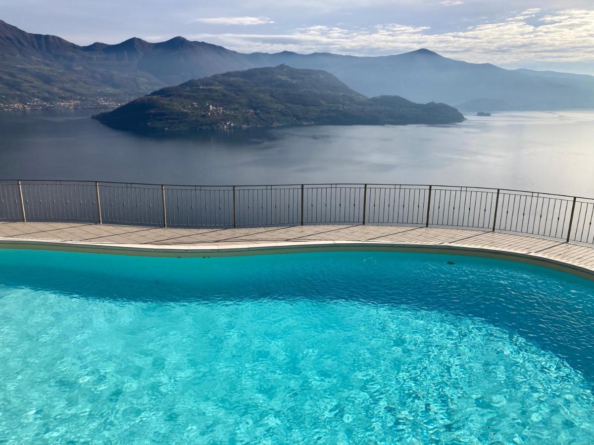 Appartamento Grande Terrazza Vista Lago Parzanica Eksteriør billede